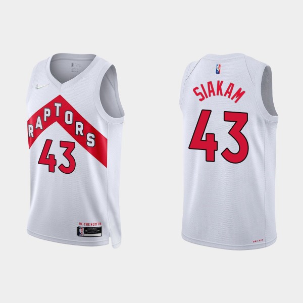 NBA Toronto Raptors Trikot Pascal Siakam 43 Nike 2021-22 Association Edition 75th Anniversary Diamond Swingman - Herren NBA Toronto Raptors Trikot Pascal Siakam 43 Nike 2021-22 Association Edition 75th Anniversary Diamond Swingman - Herren